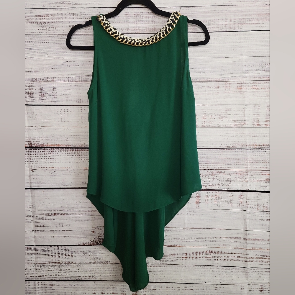 Greylin S Split Back Top High Low Blouse